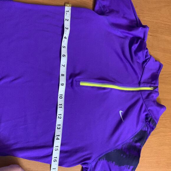 Nike Dri-Fit Quarter Zip Small Purple - Picture 4 of 8
